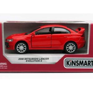 Kinsmart Mitsubishi Lancer Evo X rood 1:36