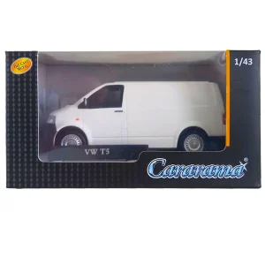 Cararama VW T 5 gesloten bus Wit Wild Toys
