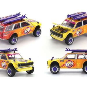 1969-Datsun-510-Wagon-4x4 Kaido-Islands-V1-diecast-exclusief-1op64-modelauto-Modelautos-automodel-Schaalmodellen-wild-wild-toys