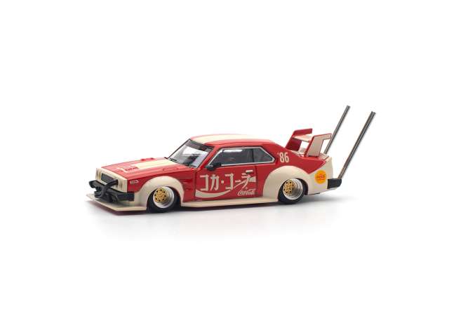 Nissan-Skyline-C210-Kaido-Racer-Bosozoku-Style-Coca-cola JP-diecast- exclusief-1op64-modelauto-Modelautos-automodel-Schaalmodellen-wild-wild-toys