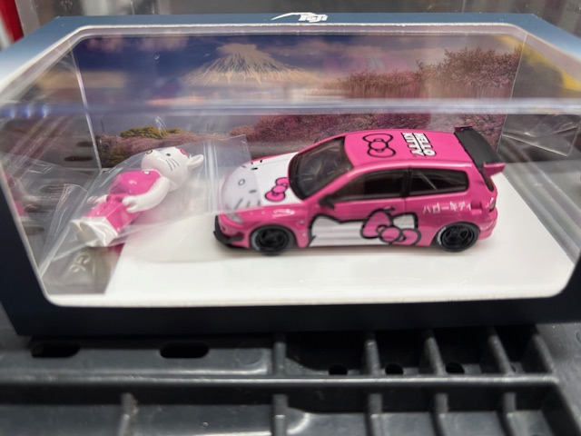 FJ Kitty,1/64 Honda Civic 'Hello Kitty" Pink